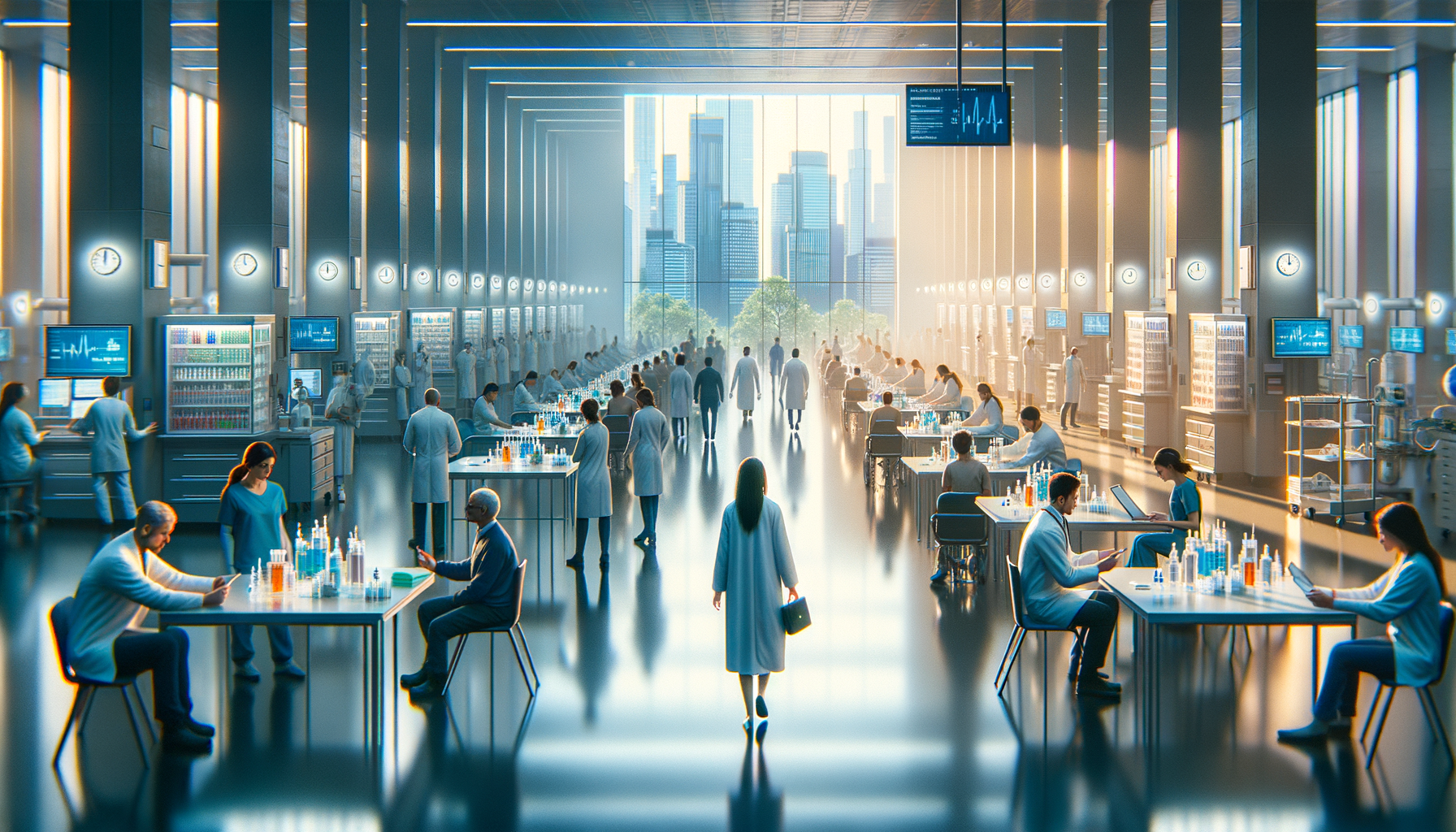 Create a clean, professional, editorial-style image for Dr. Jay Varma’s public health website, which shares evidence-based guidance on infectious diseases, outbreaks, vaccination, and health strategy. The image should: Clearly visualise the topic with calm authority Fit an expert health site: modern, trustworthy, and photorealistic Avoid sensationalism, gore, or fearmongering Depict clinics, labs, vaccination sites, or diverse people in public health contexts Leave space for a text overlay if possible; use a neutral, non-distracting palette Include realistic details but avoid cluttered backgrounds Reinforce public understanding and trust in health professionals Do not include any text in the image. Topic: Small Data in Healthcare: The Overlooked Foundation of Precision Medicine