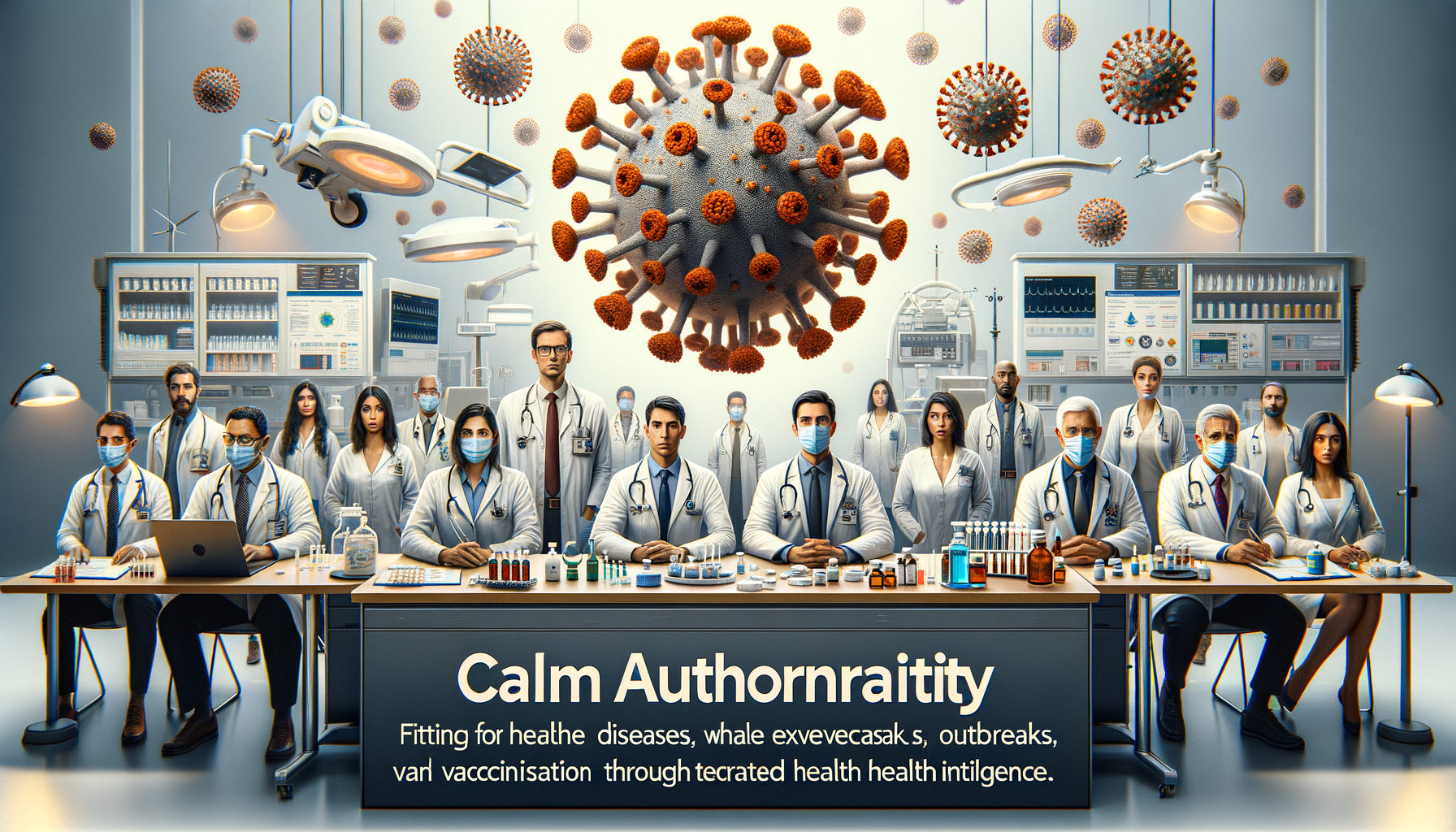 Create a clean, professional, editorial-style image for Dr. Jay Varma’s public health website, which shares evidence-based guidance on infectious diseases, outbreaks, vaccination, and health strategy. The image should: Clearly visualise the topic with calm authority Fit an expert health site: modern, trustworthy, and photorealistic Avoid sensationalism, gore, or fearmongering Depict clinics, labs, vaccination sites, or diverse people in public health contexts Leave space for a text overlay if possible; use a neutral, non-distracting palette Include realistic details but avoid cluttered backgrounds Reinforce public understanding and trust in health professionals Do not include any text in the image. Topic: Healthcare AI Platform: Transforming Medicine Through Integrated Intelligence