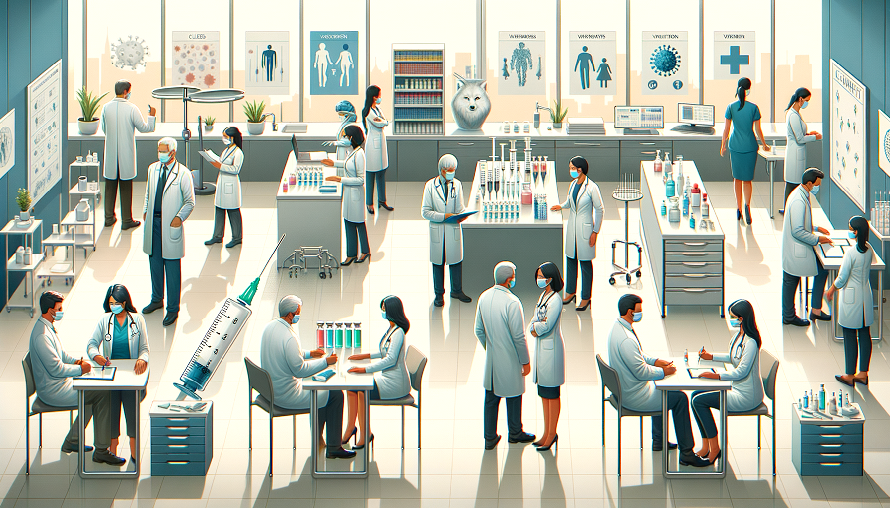 Create a clean, professional, editorial-style image for Dr. Jay Varma’s public health website, which shares evidence-based guidance on infectious diseases, outbreaks, vaccination, and health strategy. The image should: Clearly visualise the topic with calm authority Fit an expert health site: modern, trustworthy, and photorealistic Avoid sensationalism, gore, or fearmongering Depict clinics, labs, vaccination sites, or diverse people in public health contexts Leave space for a text overlay if possible; use a neutral, non-distracting palette Include realistic details but avoid cluttered backgrounds Reinforce public understanding and trust in health professionals Do not include any text in the image. Topic: Trust and Accountability in Public Health