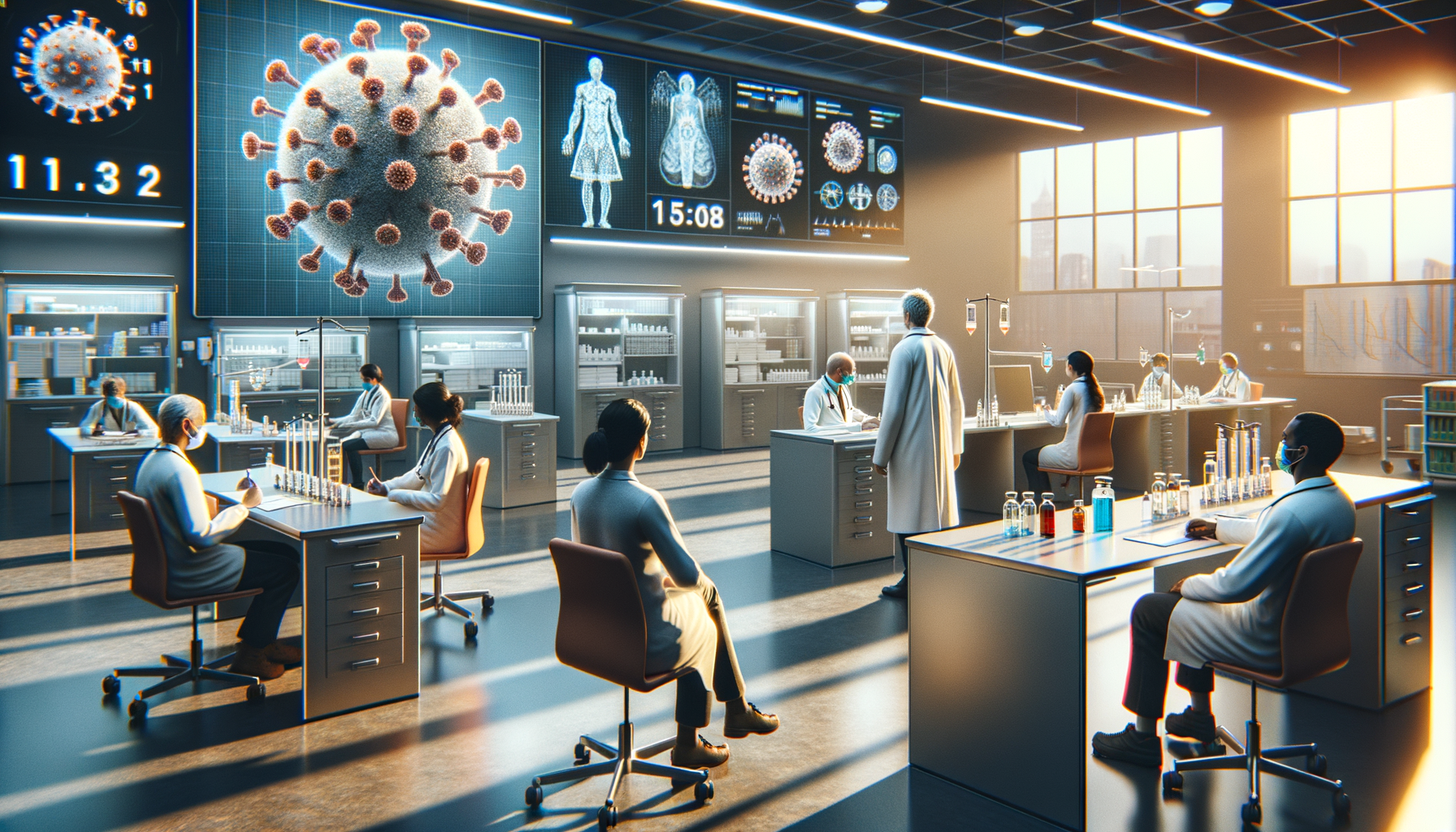 Create a clean, professional, editorial-style image for Dr. Jay Varma’s public health website, which shares evidence-based guidance on infectious diseases, outbreaks, vaccination, and health strategy. The image should: Clearly visualise the topic with calm authority Fit an expert health site: modern, trustworthy, and photorealistic Avoid sensationalism, gore, or fearmongering Depict clinics, labs, vaccination sites, or diverse people in public health contexts Leave space for a text overlay if possible; use a neutral, non-distracting palette Include realistic details but avoid cluttered backgrounds Reinforce public understanding and trust in health professionals Do not include any text in the image. Topic: Measuring Public Trust in Health Systems