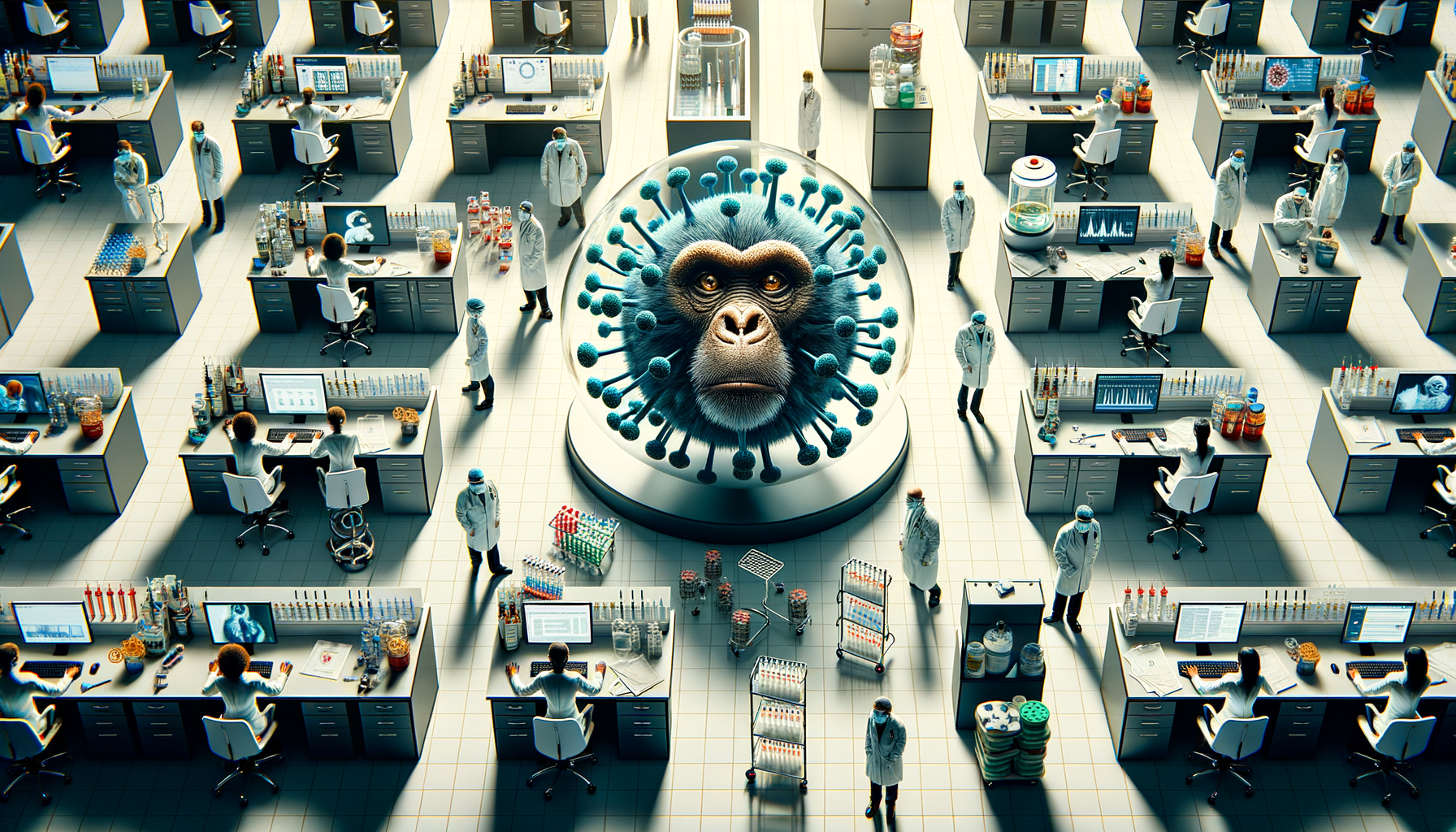 Create a clean, professional, editorial-style image for Dr. Jay Varma’s public health website, which shares evidence-based guidance on infectious diseases, outbreaks, vaccination, and health strategy. The image should: Clearly visualise the topic with calm authority Fit an expert health site: modern, trustworthy, and photorealistic Avoid sensationalism, gore, or fearmongering Depict clinics, labs, vaccination sites, or diverse people in public health contexts Leave space for a text overlay if possible; use a neutral, non-distracting palette Include realistic details but avoid cluttered backgrounds Reinforce public understanding and trust in health professionals Do not include any text in the image. Topic: Monkeypox patients should not be left to suffer when an FDA-approved drug could help